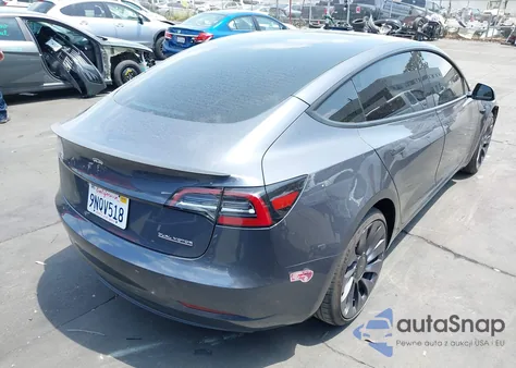 2023 Tesla Model 3 Performance Dual Motor All-Wheel Drive from USA, damaged, VIN 5YJ3E1EC1PF706557